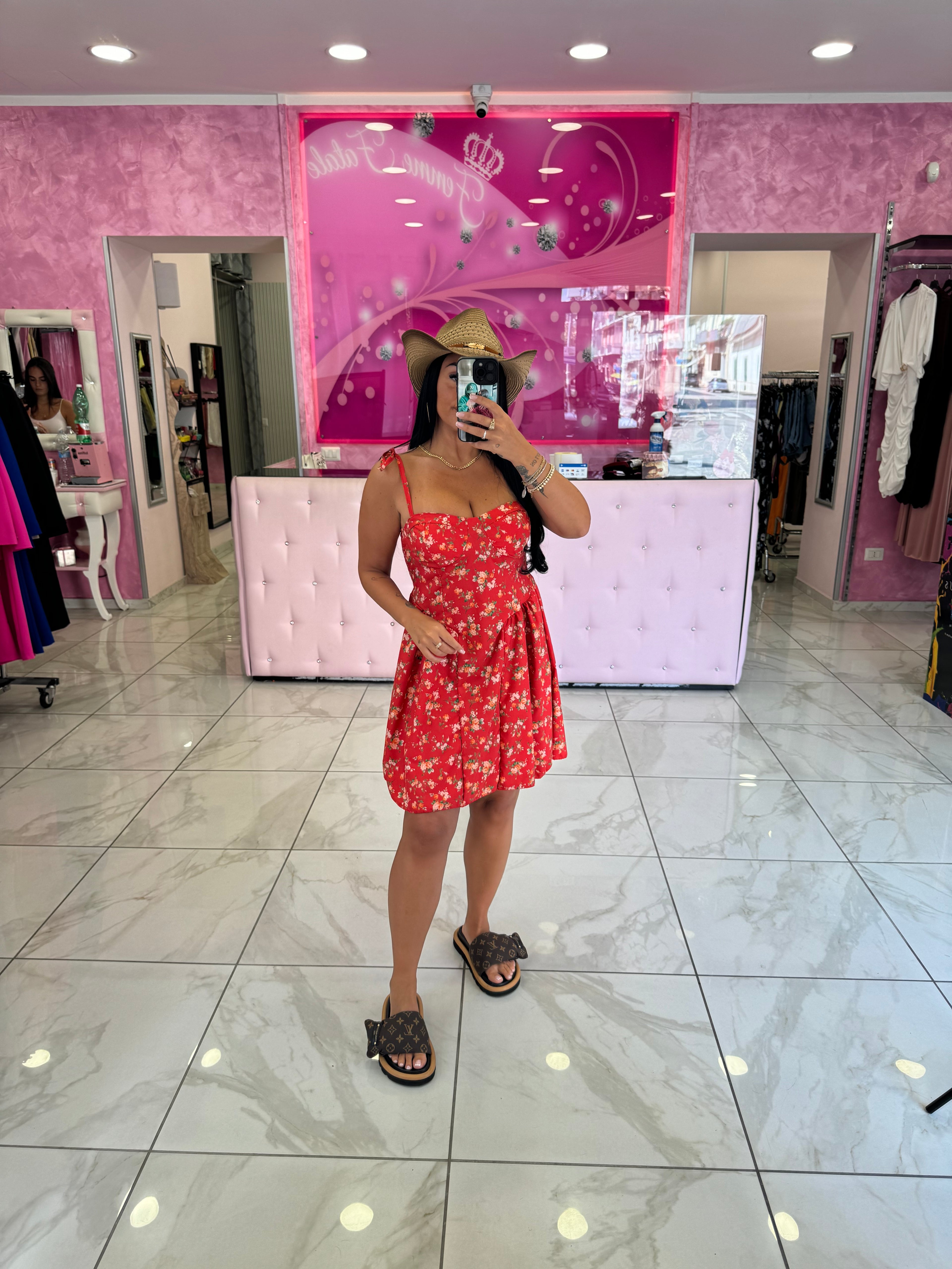 DRESS ABITINO ROSELLINE