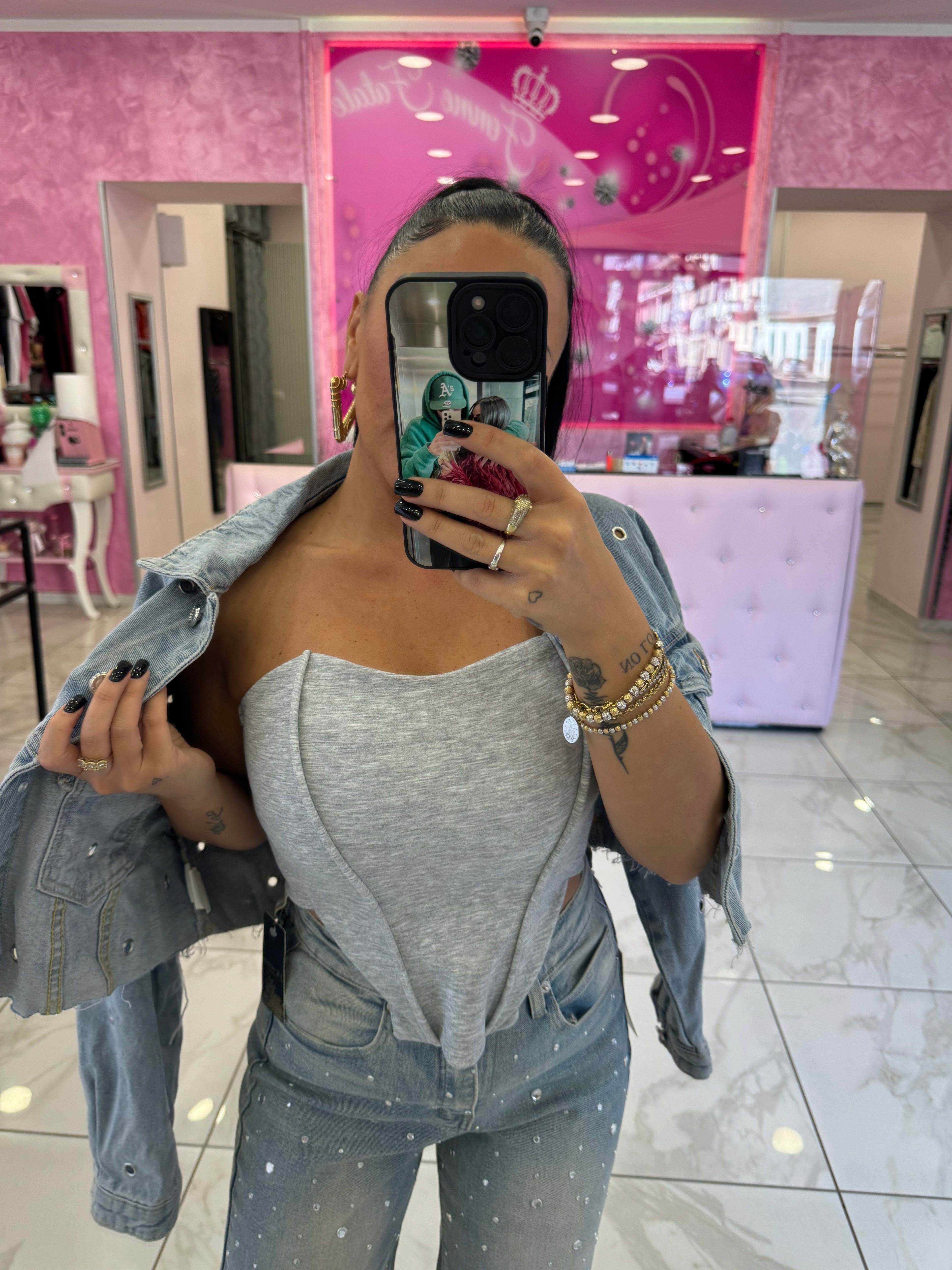 BUSTIER TESSUTO TUTA