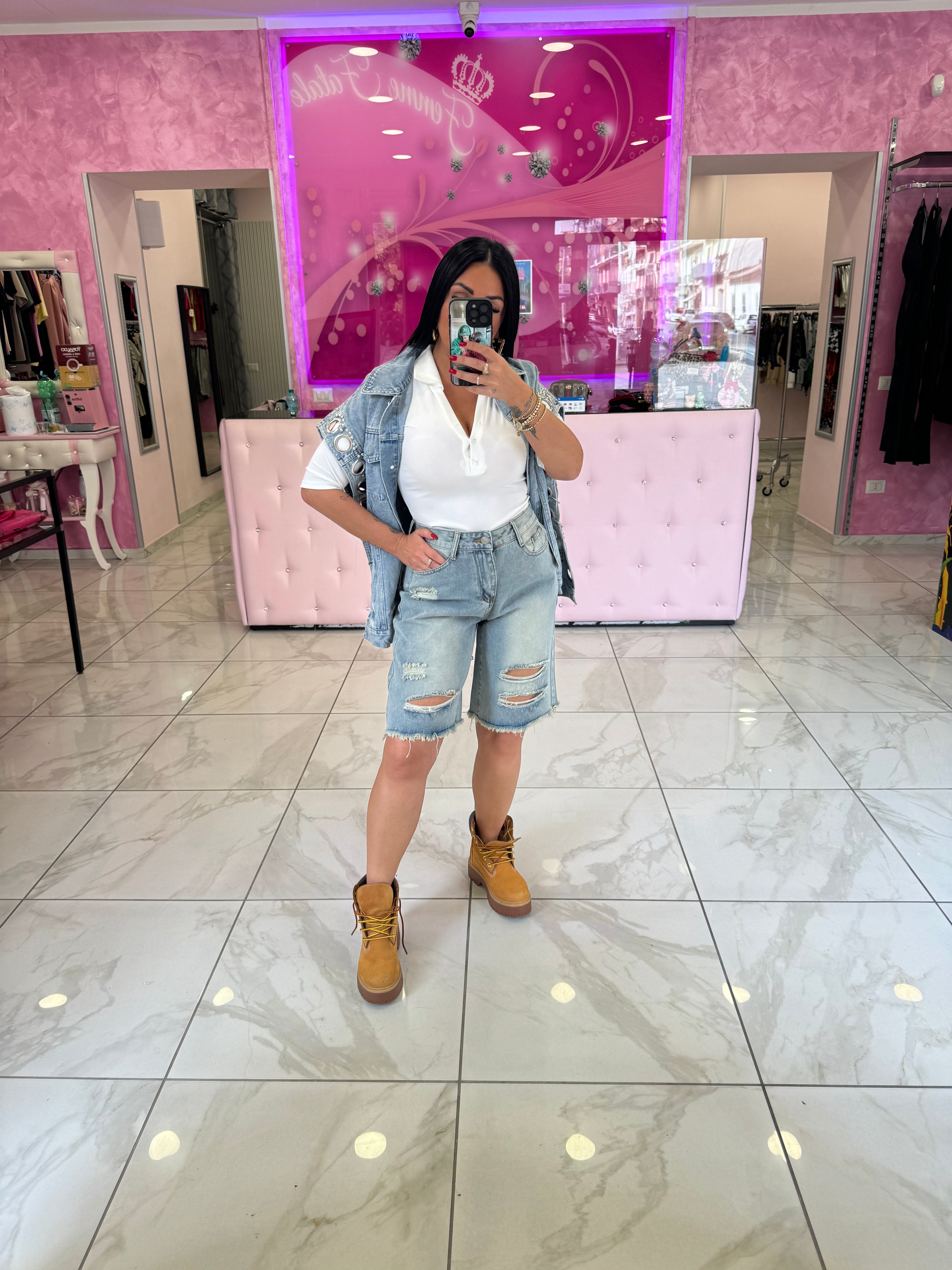 BERMUDA DENIM CHIARO