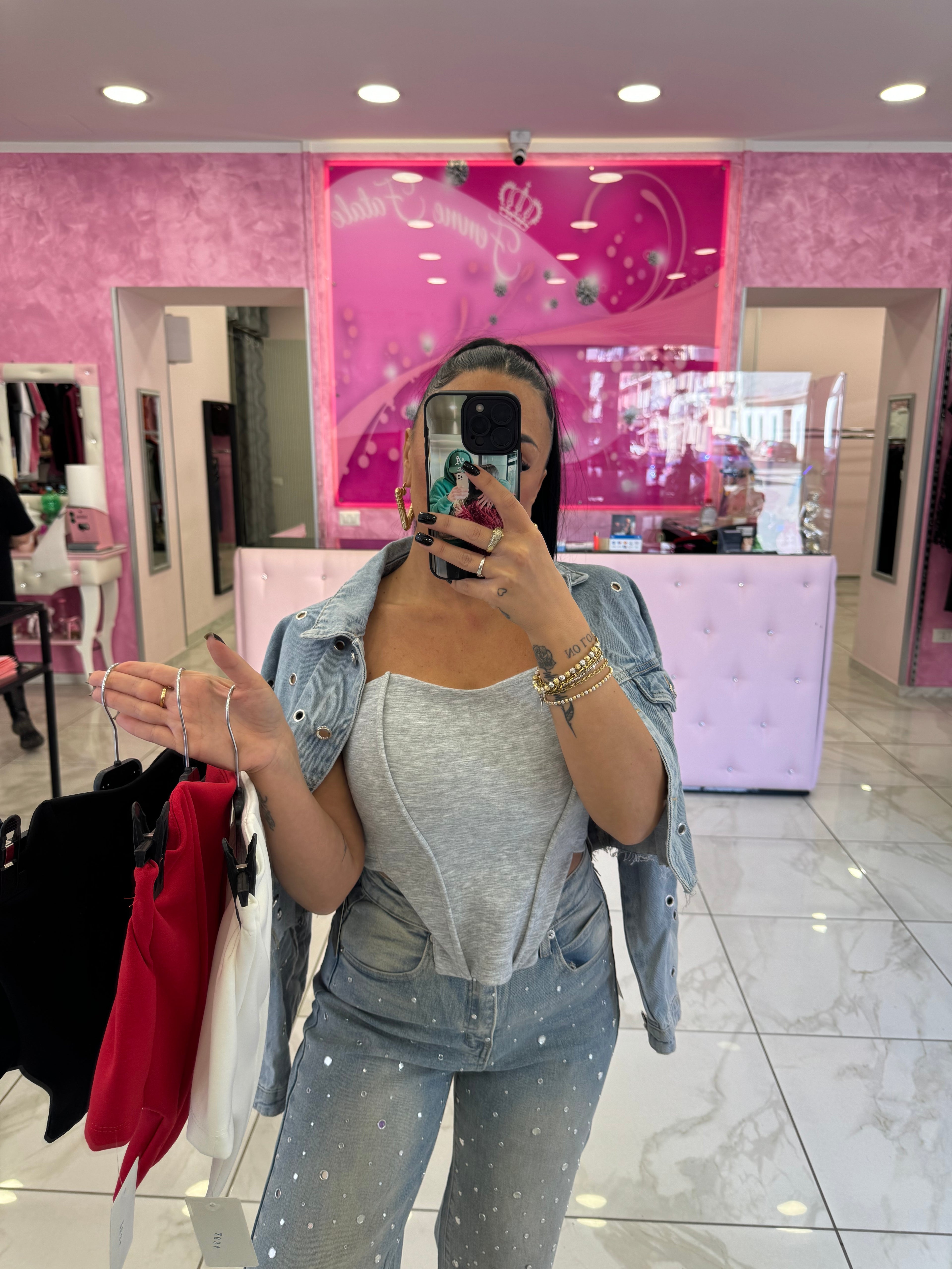 BUSTIER TESSUTO TUTA