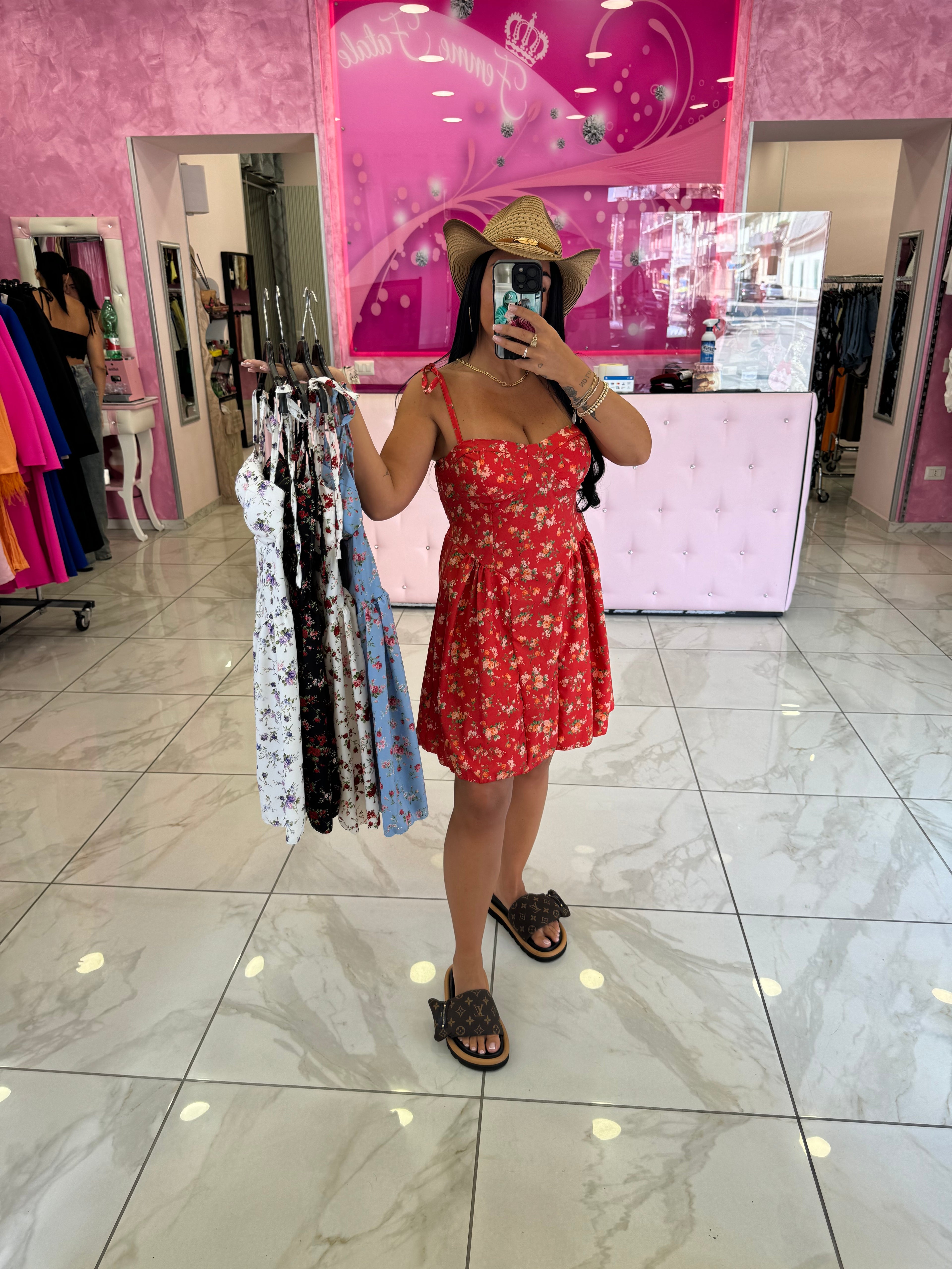 DRESS ABITINO ROSELLINE